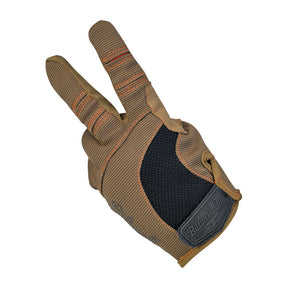 Biltwell Moto Gloves, Brown/Orange Gloves Biltwell