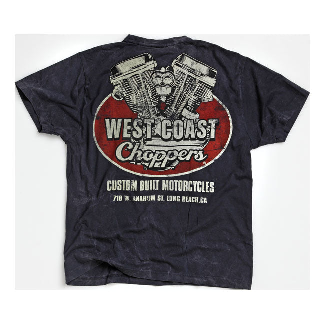WCC Panhead vintage t-shirt navy T-Shirt West Coast Choppers