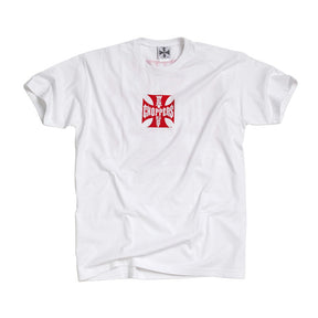WCC OG Classic t-shirt white/red T-Shirt West Coast Choppers