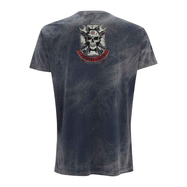 WCC Mechanic T-shirt vintage blue T-Shirt West Coast Choppers
