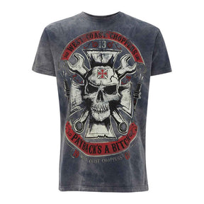 WCC Mechanic T-shirt vintage blue T-Shirt West Coast Choppers