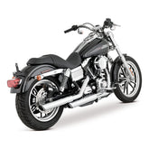 Vance & Hines Twin Slash 3" Slip-Ons, Chrome - 91-17 Dyna Exhaust Slip-Ons And Mufflers Vance & Hines