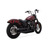 Vance & Hines Slip-On Twin Slash 3", Black - 18-23 Softail Exhaust Slip-Ons And Mufflers Vance & Hines