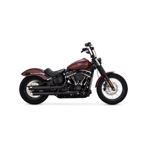 Vance & Hines Slip-On Twin Slash 3", Black - 18-23 Softail Exhaust Slip-Ons And Mufflers Vance & Hines