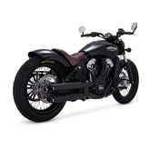 Vance & Hines Slip-On Twin Slash 3", Black - 15+ Scout Exhaust Slip-Ons And Mufflers Vance & Hines