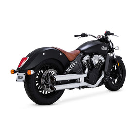 Vance & Hines Slip-On Twin Slash 3", Chrome - Scout Exhaust Slip-Ons And Mufflers Vance & Hines