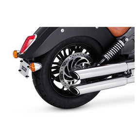 Vance & Hines Slip-On Twin Slash 3", Chrome - Scout Exhaust Slip-Ons And Mufflers Vance & Hines