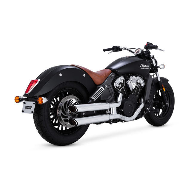 Vance & Hines Slip-On Twin Slash 3", Chrome - Scout Exhaust Slip-Ons And Mufflers Vance & Hines