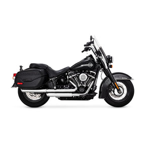 Vance & Hines Slip-On Twin Slash 3", Chrome - 18-22 18+ Softail (Heritage) Exhaust Slip-Ons And Mufflers Vance & Hines