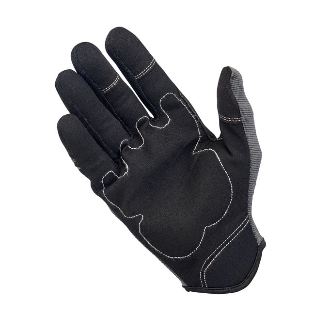 Biltwell Moto Gloves, Grey/Black Gloves Biltwell