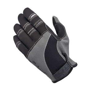 Biltwell Moto Gloves, Grey/Black Gloves Biltwell
