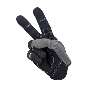 Biltwell Moto Gloves, Grey/Black Gloves Biltwell