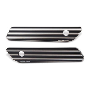 Arlen Ness 10-Gauge® Saddlebag Latch Covers, Black - 14-24 Touring Latch Covers Arlen Ness