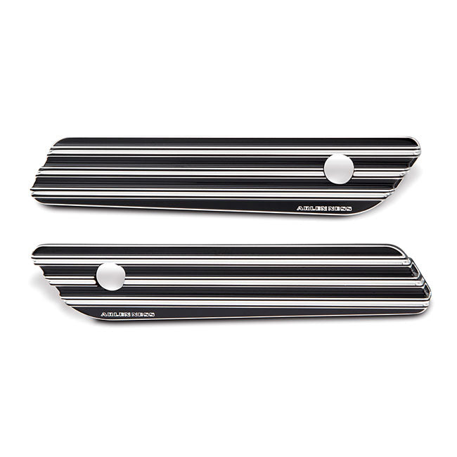 Arlen Ness 10-Gauge® Saddlebag Latch Covers, Black - 14-24 Touring Latch Covers Arlen Ness
