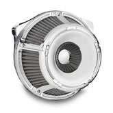 Arlen Ness, inverted air cleaner kit ''Slot Track''. Chrome Air Cleaner Arlen Ness