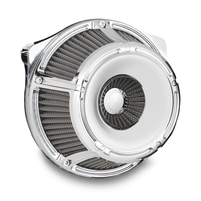 Arlen Ness, inverted air cleaner kit ''Slot Track''. Chrome Air Cleaner Arlen Ness