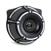 Arlen Ness Slot Track Inverted Series Air Cleaner, Black - Milwaukee 8 Air Cleaner Arlen Ness