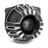 Arlen Ness Deep Cut® Inverted Series Air Cleaner, Black - 17-23 Milwaukee 8 Air Cleaner Arlen Ness