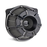 Arlen Ness Beveled® Inverted Series Air Cleaner, Black - 17-23 Milwaukee 8 Air Cleaner Arlen Ness