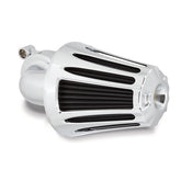 Arlen Ness Deep Cut® Monster Sucker® Air Cleaner, Chrome - 17-23 Milwaukee 8 Air Cleaner Arlen Ness