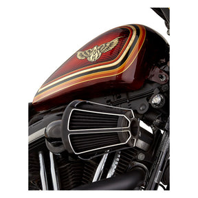 Arlen Ness Beveled® Monster Sucker® Air Cleaner, Black - 17-23 Milwaukee 8 Air Cleaner Arlen Ness