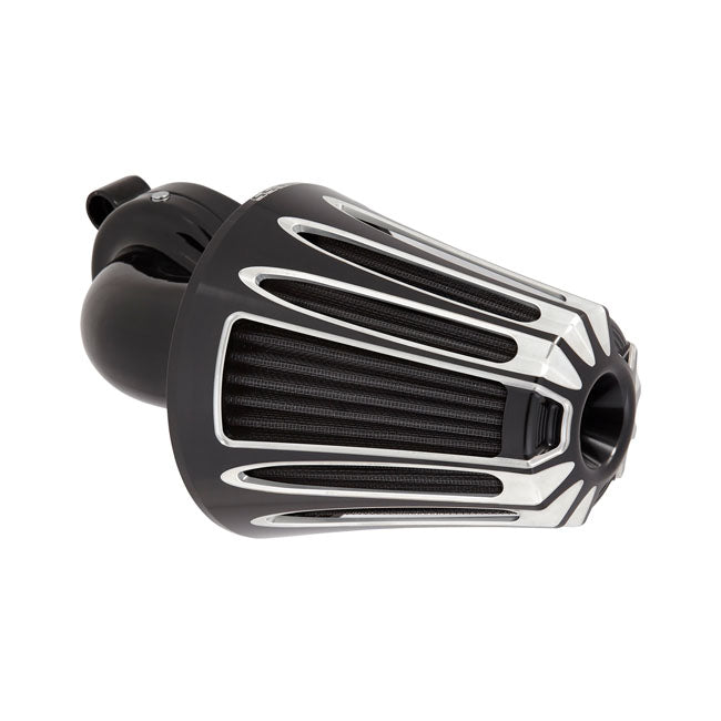 Arlen Ness Deep Cut® Monster Sucker® Air Cleaner, Black - 17-23 Milwaukee 8 Air Cleaner Arlen Ness