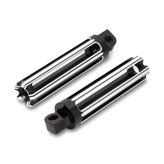 Arlen Ness, 10-Gauge foot pegs. Black Footpegs Arlen Ness