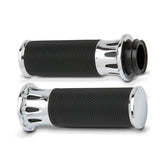 Arlen Ness, Fusion billet deep cut grips chrome Grips Arlen Ness