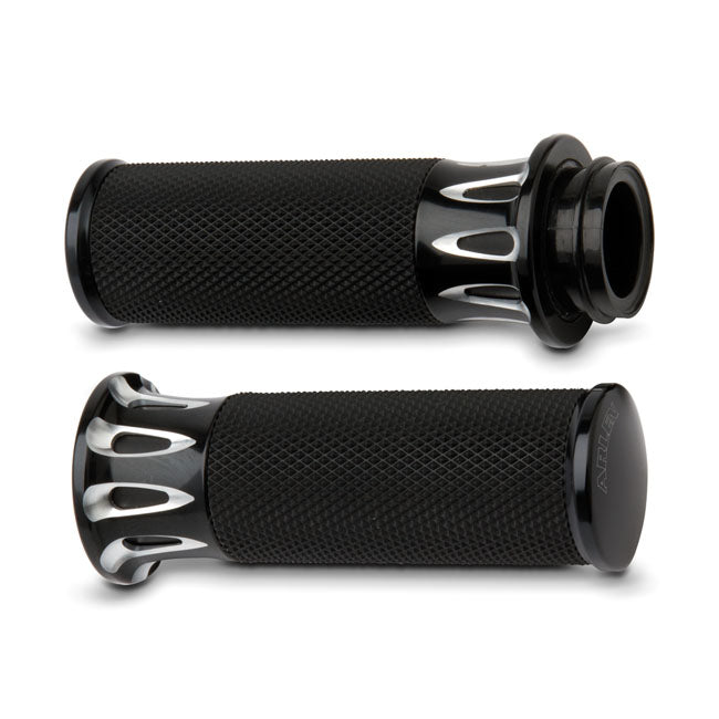 Arlen Ness Grips Deep Cut Fusion Cabl Grips Arlen Ness