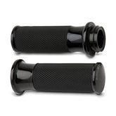 Arlen Ness Grips Smooth Cable Black Grips Arlen Ness