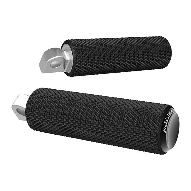 Arlen Ness Footpegs Knurled Black Footpegs Arlen Ness