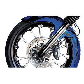 Arlen Ness, Hot legs dual disc deep cut, black Fork Lower Legs Arlen Ness