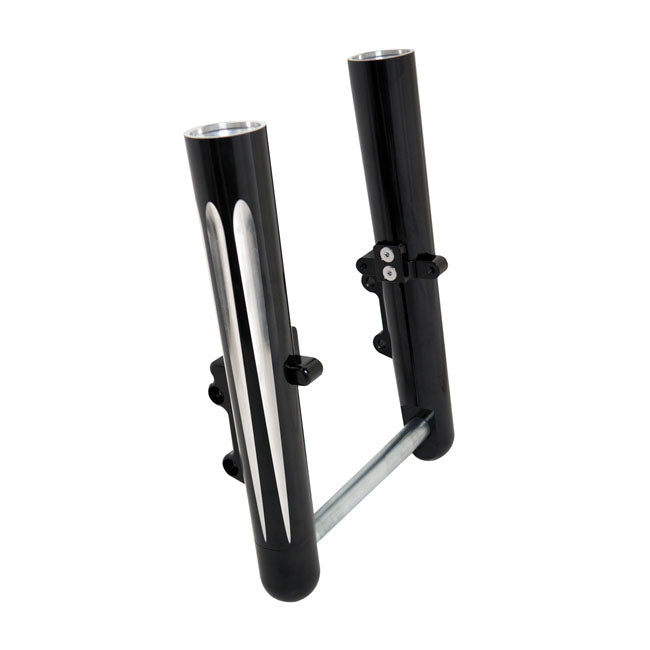 Arlen Ness, Hot legs dual disc deep cut, black Fork Lower Legs Arlen Ness