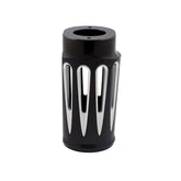 Arlen Ness, Deep Cut fork boots. Black contrast machined Fork Boots Arlen Ness