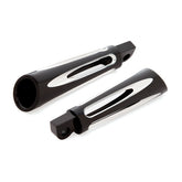Arlen Ness Footpegs Deep Cut Black Footpegs Arlen Ness