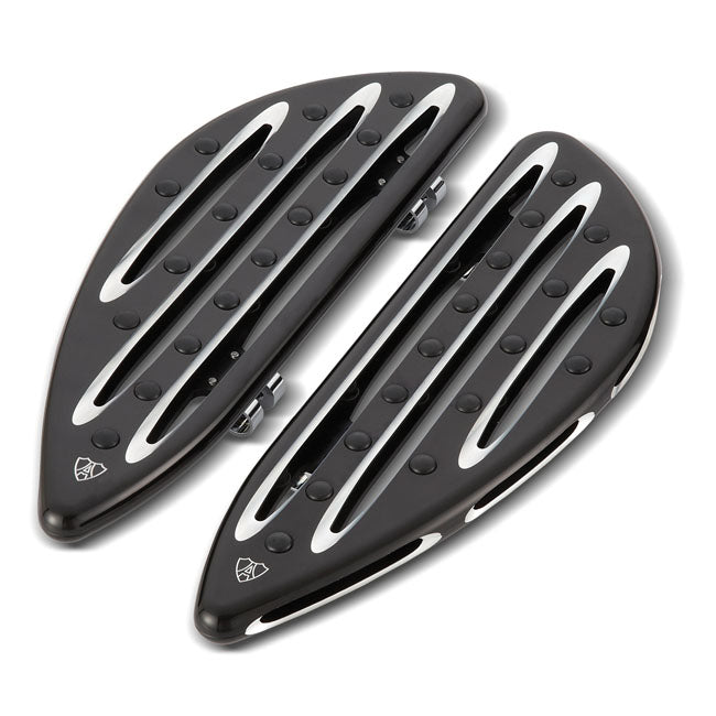 Arlen Ness Floorboard D Cut Drv Blk Floorboards Arlen Ness
