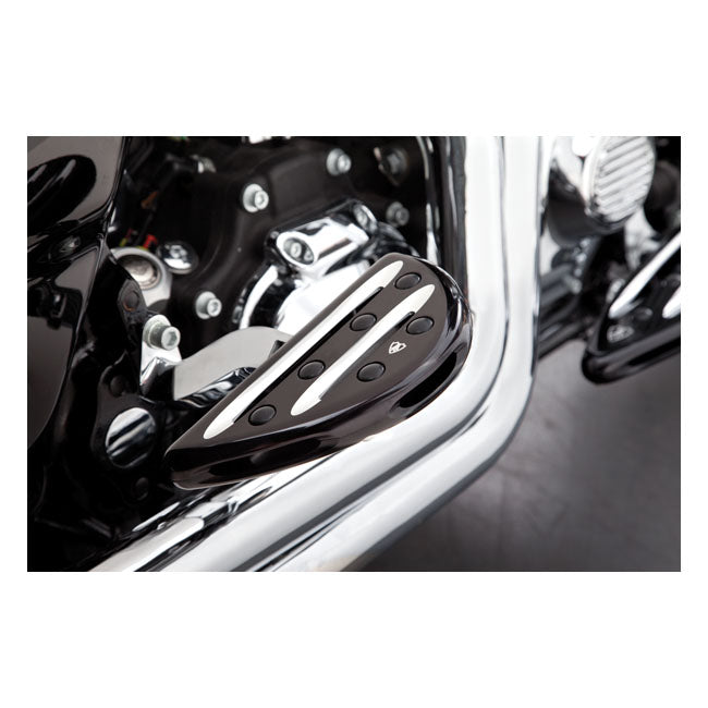 Arlen Ness, Deep Cut passenger floorboards. Black Floorboards Arlen Ness
