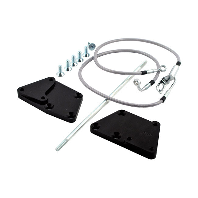 Arlen Ness 3" Forward Control Extension, Black - 07-17 Softail Forward Controls Extension Kits Arlen Ness