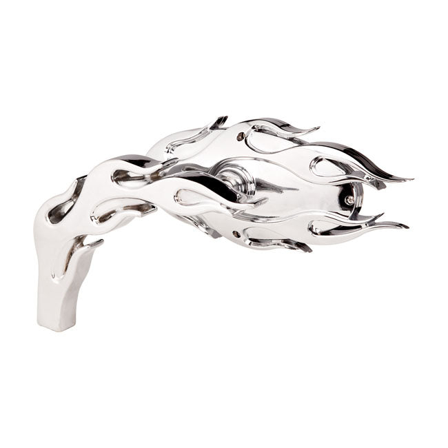 Arlen Ness Mirror Flamed Micro Left Mirrors Arlen Ness