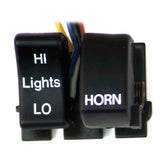 Hi/Low/Horn, Handlebar Switch Set. Black Switches Handlebar Mcs