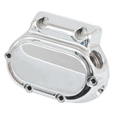 Transmission end cover smooth, cable clutch. Chrome Transmission End Covers Mcs