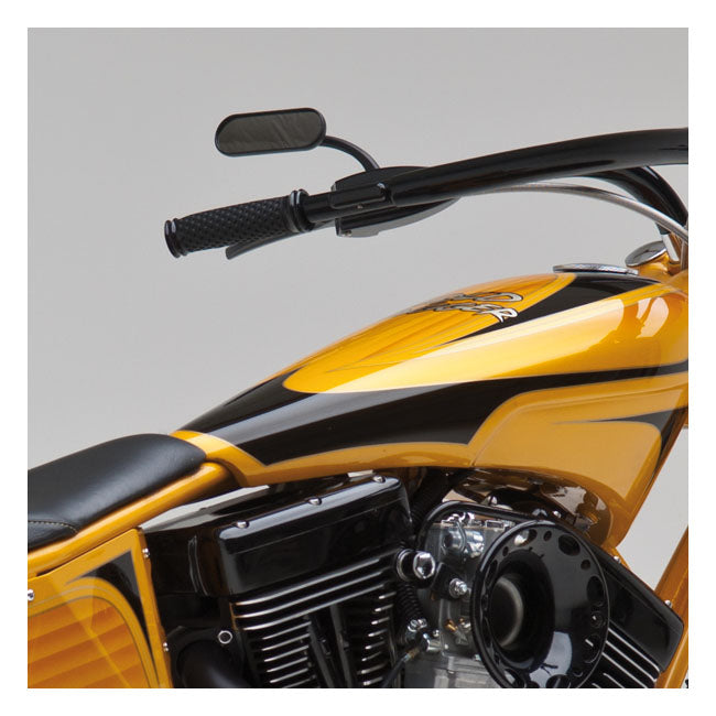 Arlen Ness, billet Deep Cut Comfort grips. Black Grips Arlen Ness