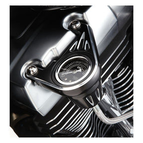 Arlen Ness Deep Cut® Oil Pressure Gauge, Black - 99-17 Twin Cam Oil Pressure Gauges Arlen Ness