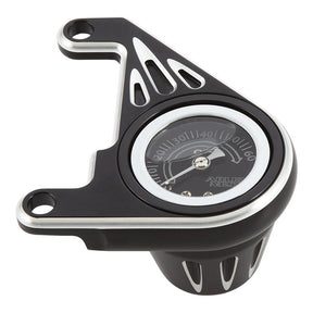 Arlen Ness Deep Cut® Oil Pressure Gauge, Black - 99-17 Twin Cam Oil Pressure Gauges Arlen Ness