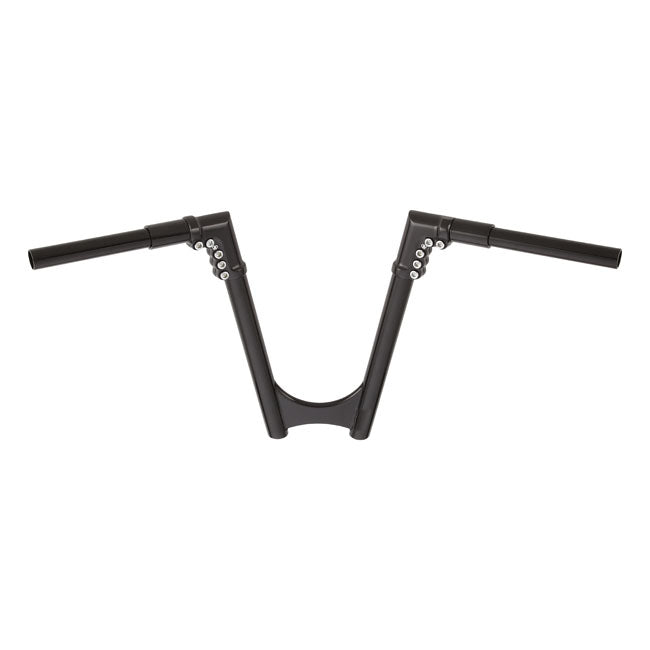 Arlen Ness, 1-1/4" modular drag bar. Black, 8" rise Handlebars Arlen Ness