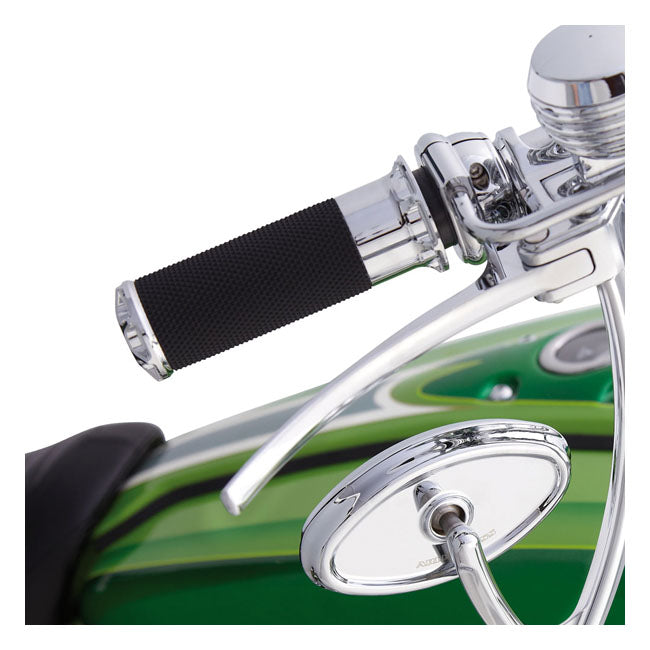 Arlen Ness Grips Bevelled Cable Chr Grips Arlen Ness