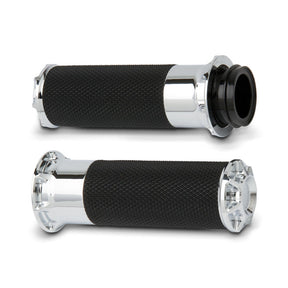 Arlen Ness Grips Bevelled Cable Chr Grips Arlen Ness