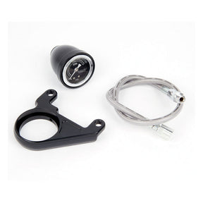 Arlen Ness Radius Oil Pressure Gauge, Black - 84-99 Evo Oil Pressure Gauges Arlen Ness