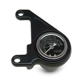 Arlen Ness Radius Oil Pressure Gauge, Black - 84-99 Evo Oil Pressure Gauges Arlen Ness
