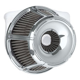 Arlen Ness, inverted air cleaner kit ''Slot Track''. Chrome Air Cleaner Arlen Ness